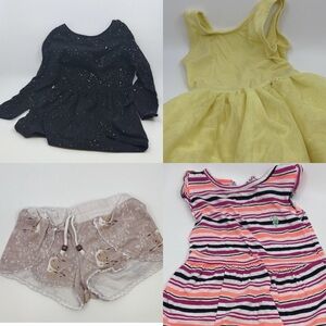Girls 4T Clothing Bundle Gap Polo Boutique Shorts Dress Outfit Lot 4 Piece